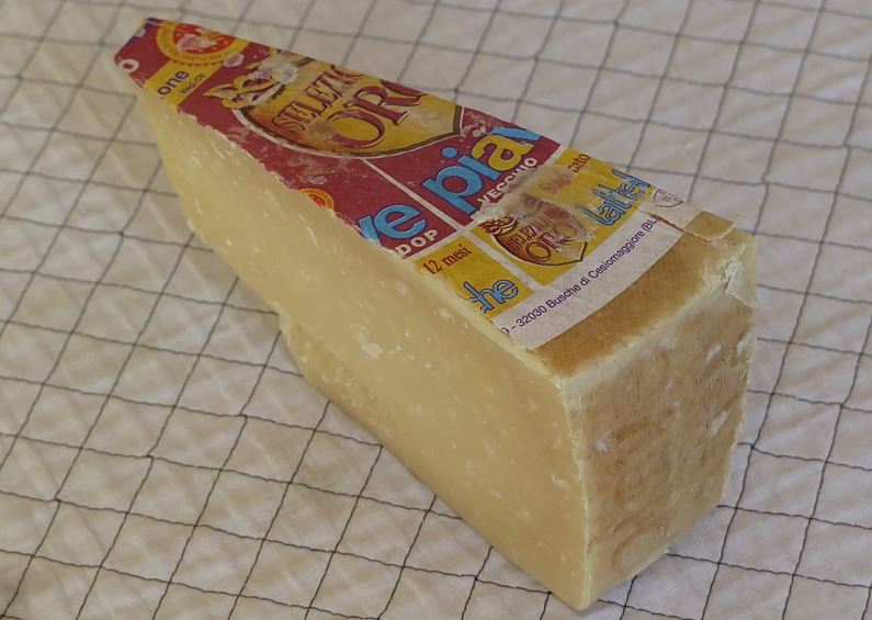 A slice of Piave vecchio selezione oro