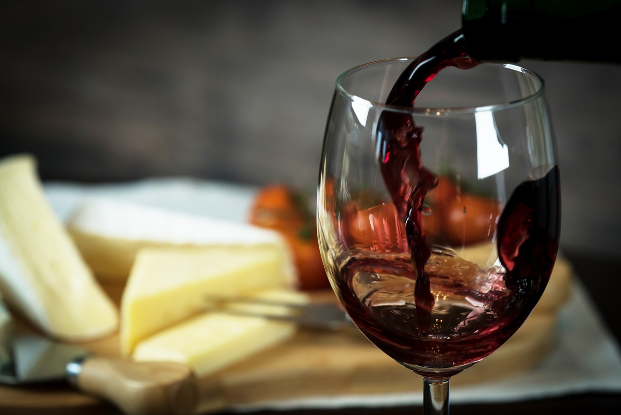 Cheese and wine
