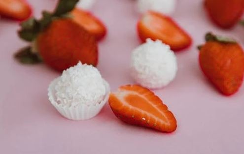 Strawberry Granita with Lemon Cream and Cardamom Meringues