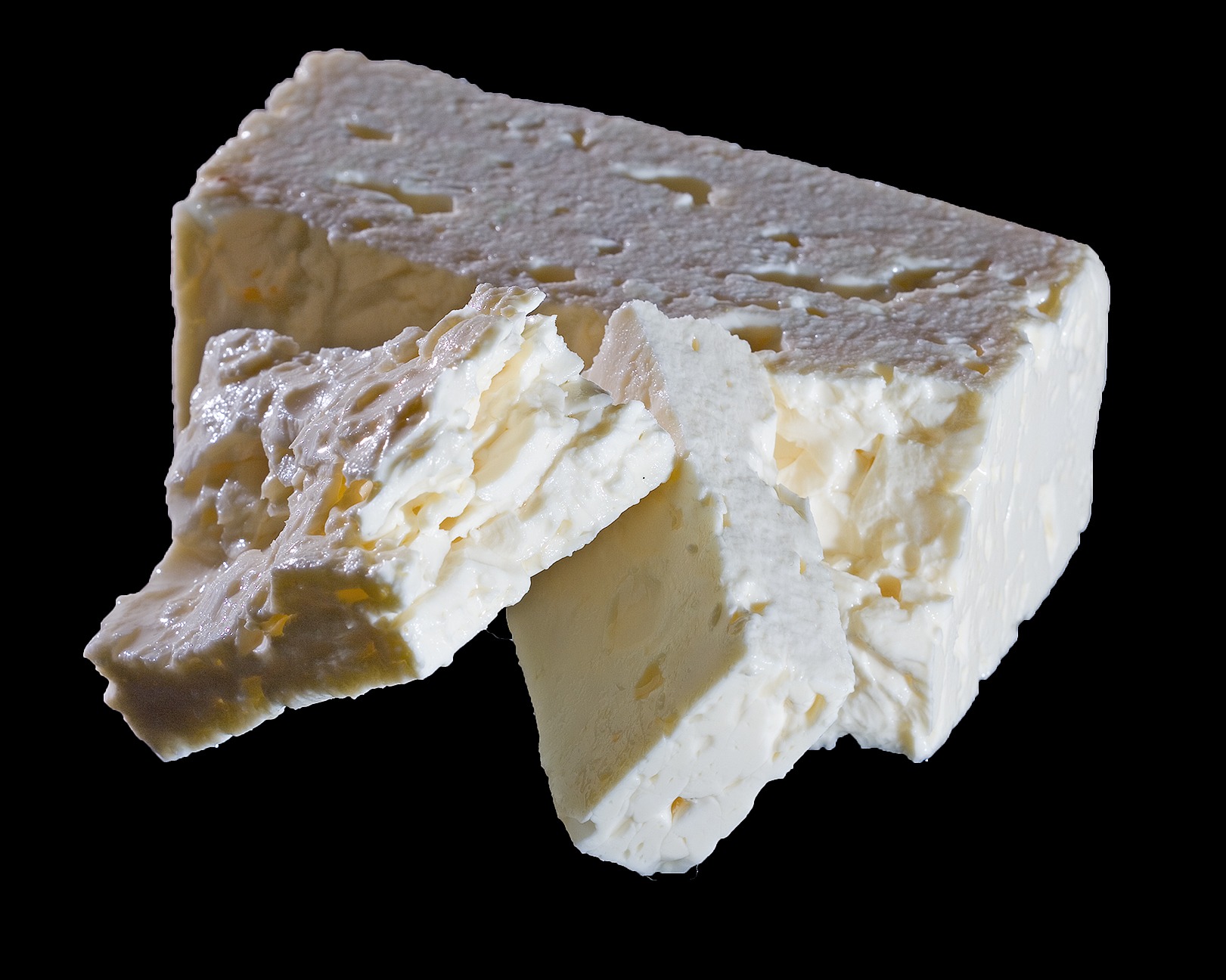Feta-cheese-in-black-background