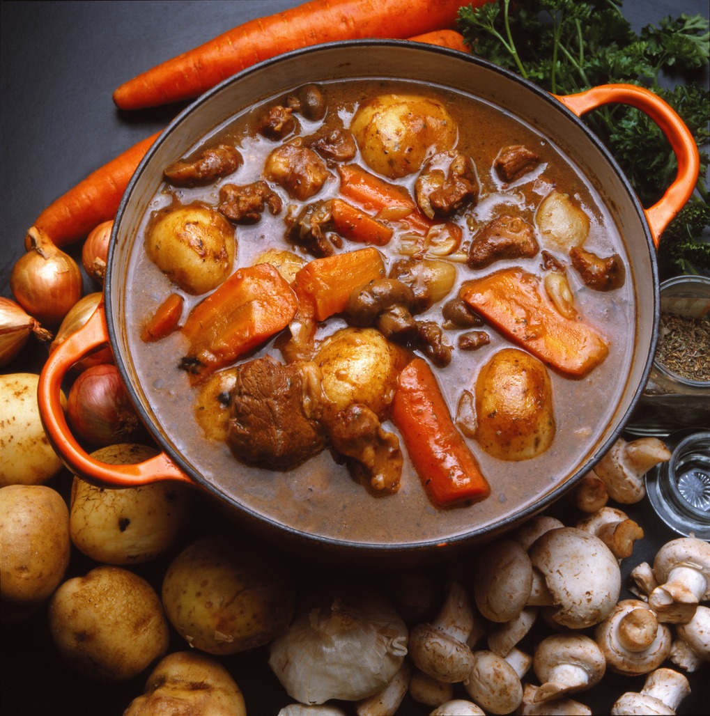 Irish lamb stew with vegetables