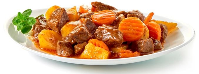 Stew meat with carrots