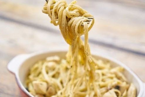 Creamy Four Cheese Pasta With Garlic