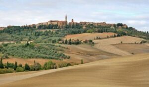 A view of Pienza, Italy