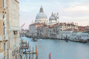 Grand-canal-and-old-cathedral-in-Venice