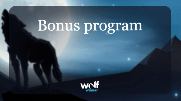 Bonus programs and promotions Wolf Winner